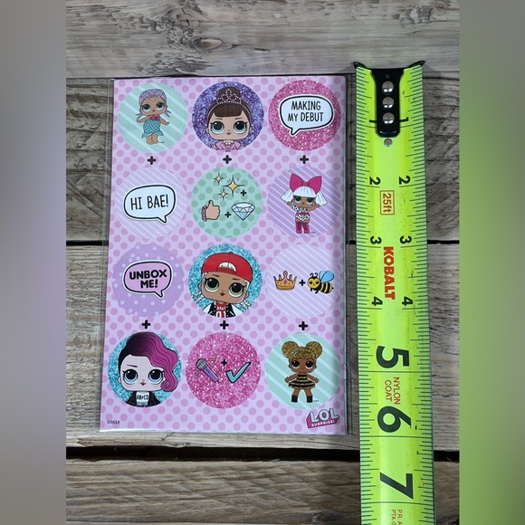 3x L.O.L. Surprise Stickers Sheet 2019 OMG Doll Letters Alphabet Scrapbook Craft - Picture 5 of 8